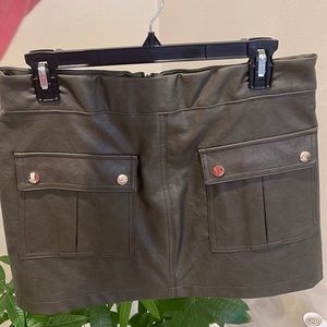Zara mini leather skirt